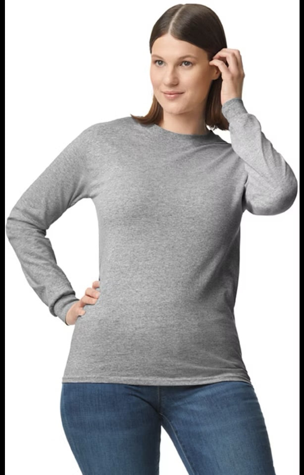Gildan G540 - Unisex Heavy Cotton™ Long-Sleeve T-Shirt - Sport Gray