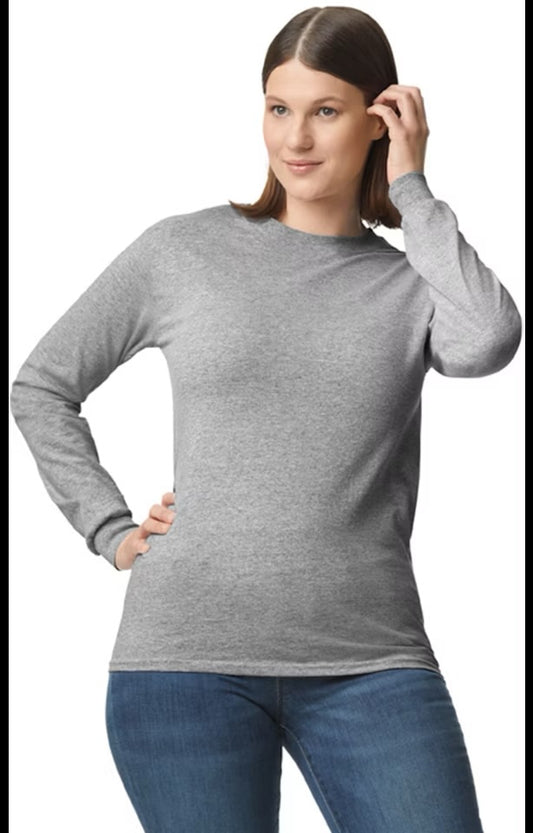 Gildan G540 - Unisex Heavy Cotton™ Long-Sleeve T-Shirt - Sport Gray
