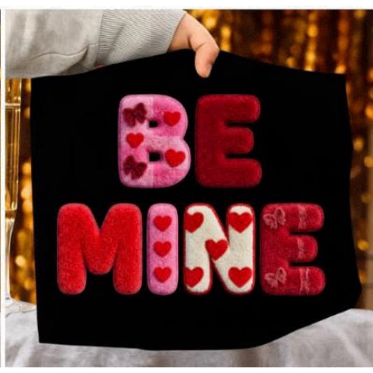 Be Mine | Faux Yarn | Ready to Press DTF Transfer